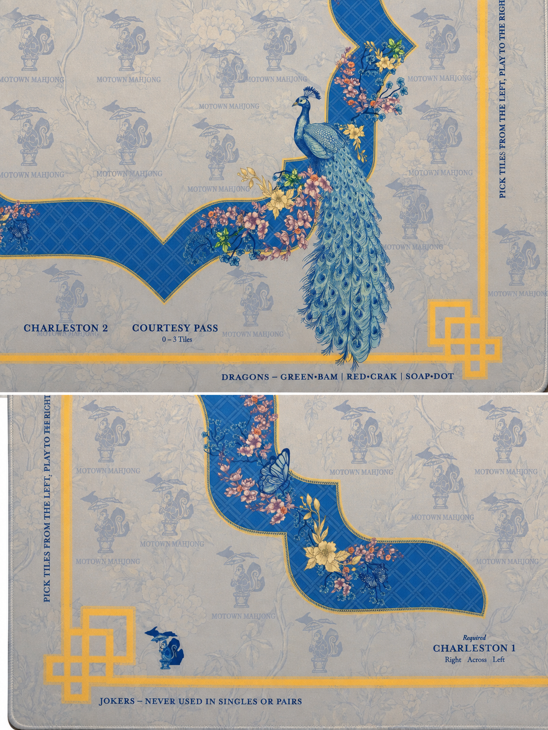 Heritage Peacock,Periwinkle Mat