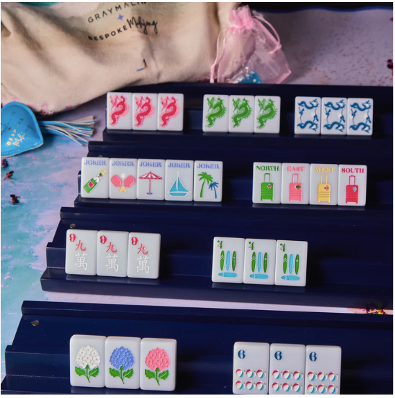 Bespoke X Gray Malin Beach Club Mahjong Tiles