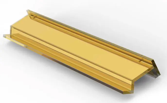 Gold Mirrored Racks