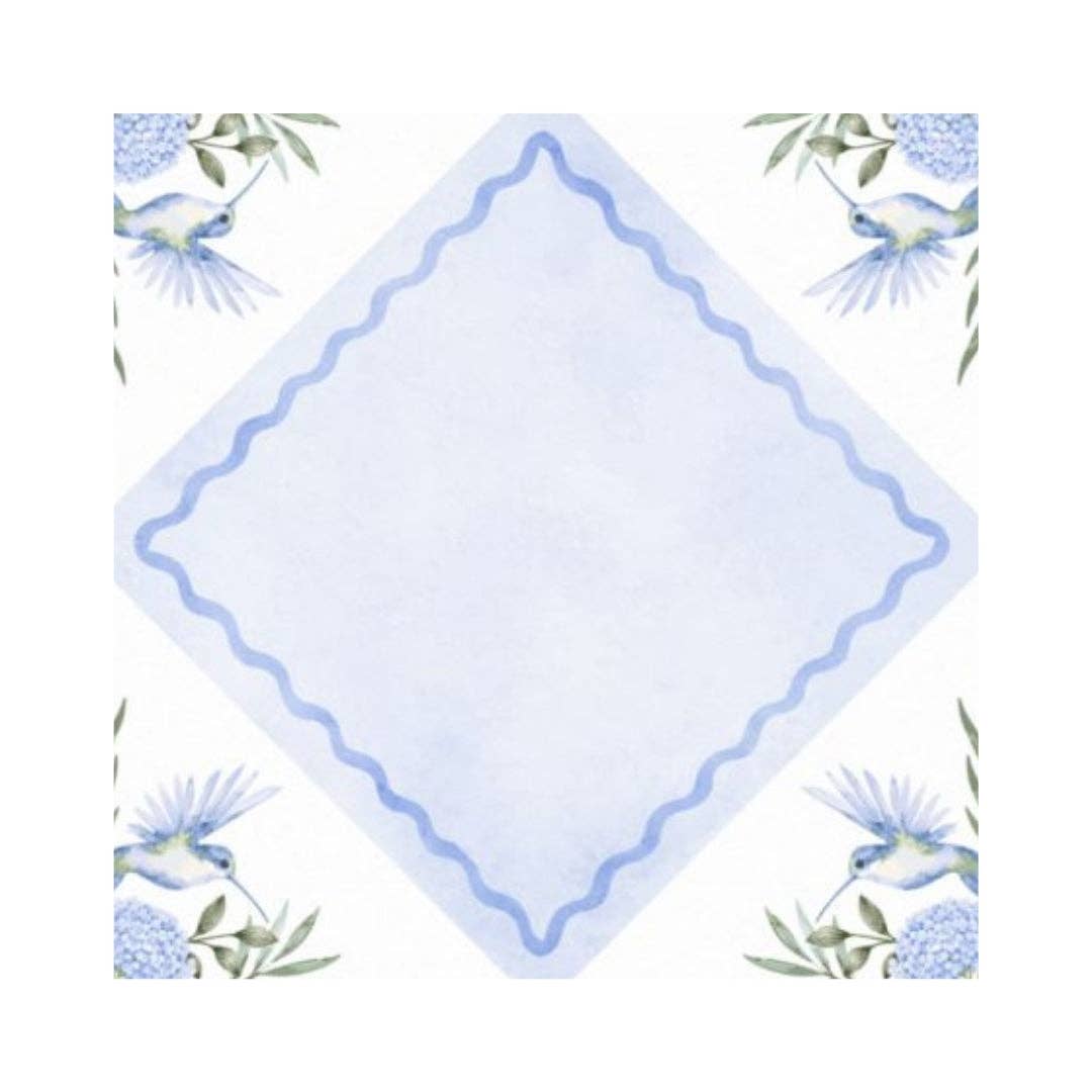 Hummingbird Hydrangea Mahjong Mat