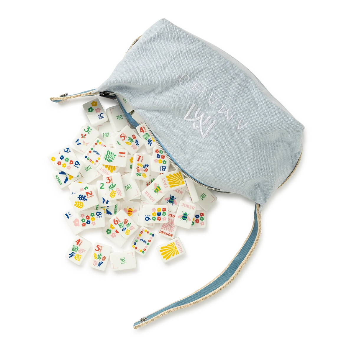 Amahj Line
Garden Stamped Mahjong Tile and Mat Bundle