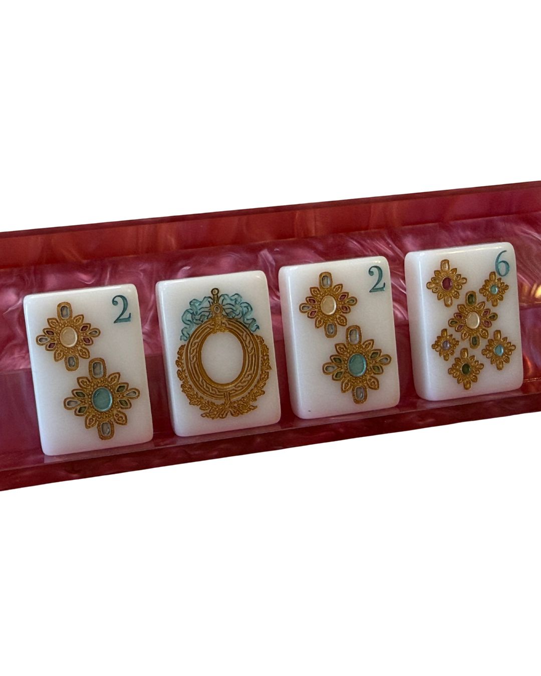 Pre order CLUB MAH JENN
Magenta Mother of Pearl Set 0f 4 Racks -