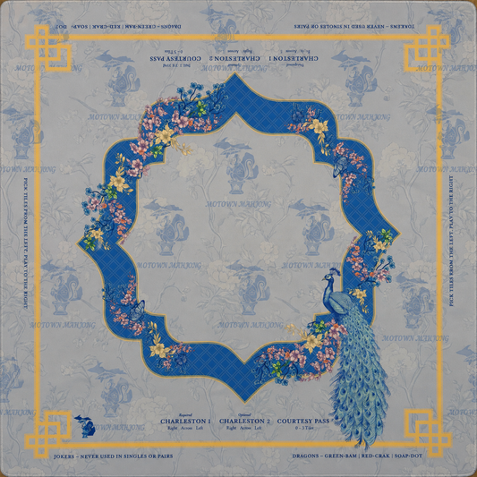 Heritage Peacock,Periwinkle Mat￼