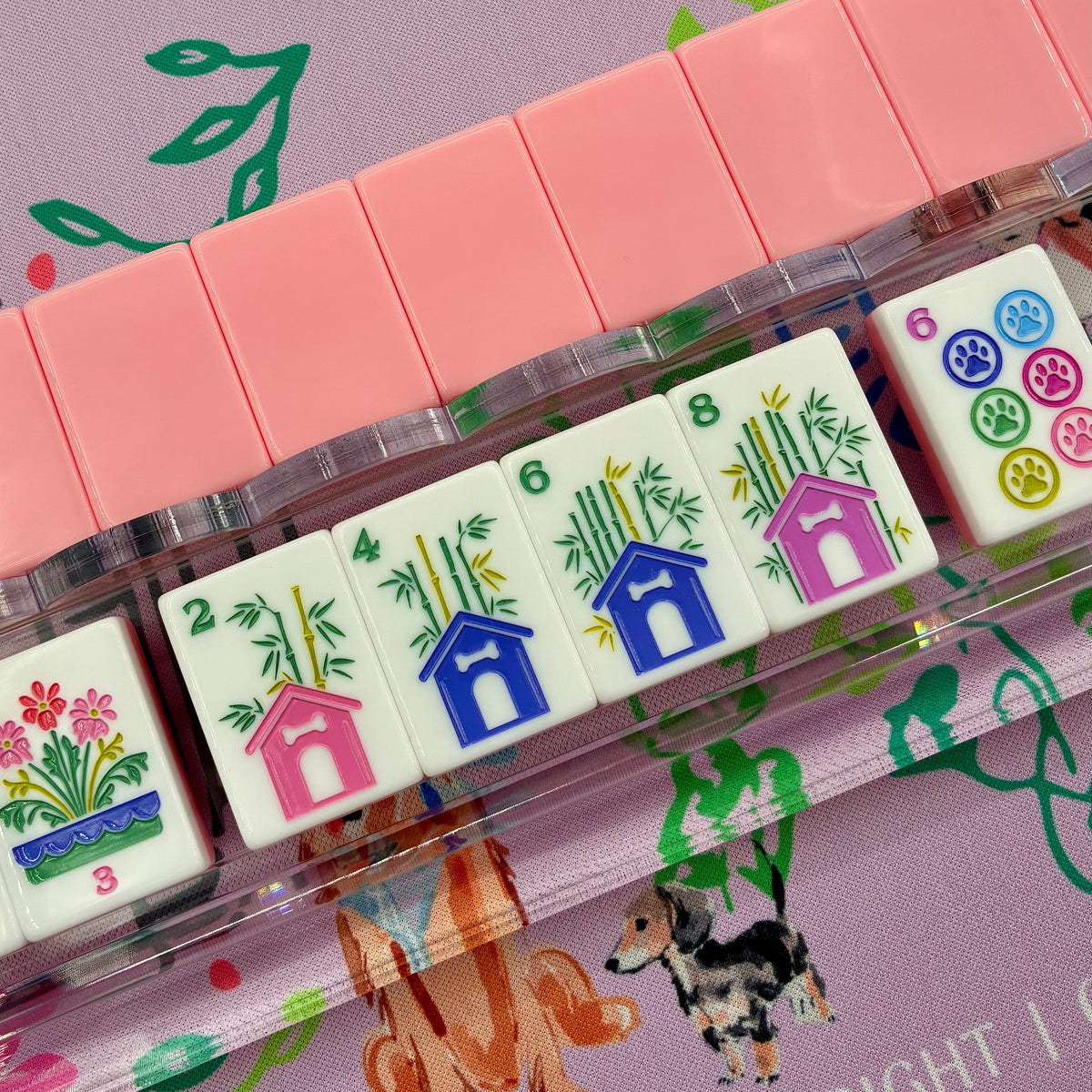 Best In Show Mahjong Tiles Pink