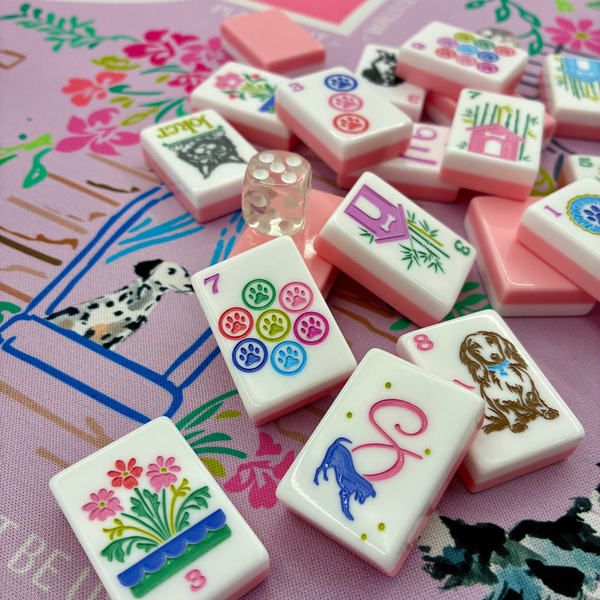 Best In Show Mahjong Tiles Pink
