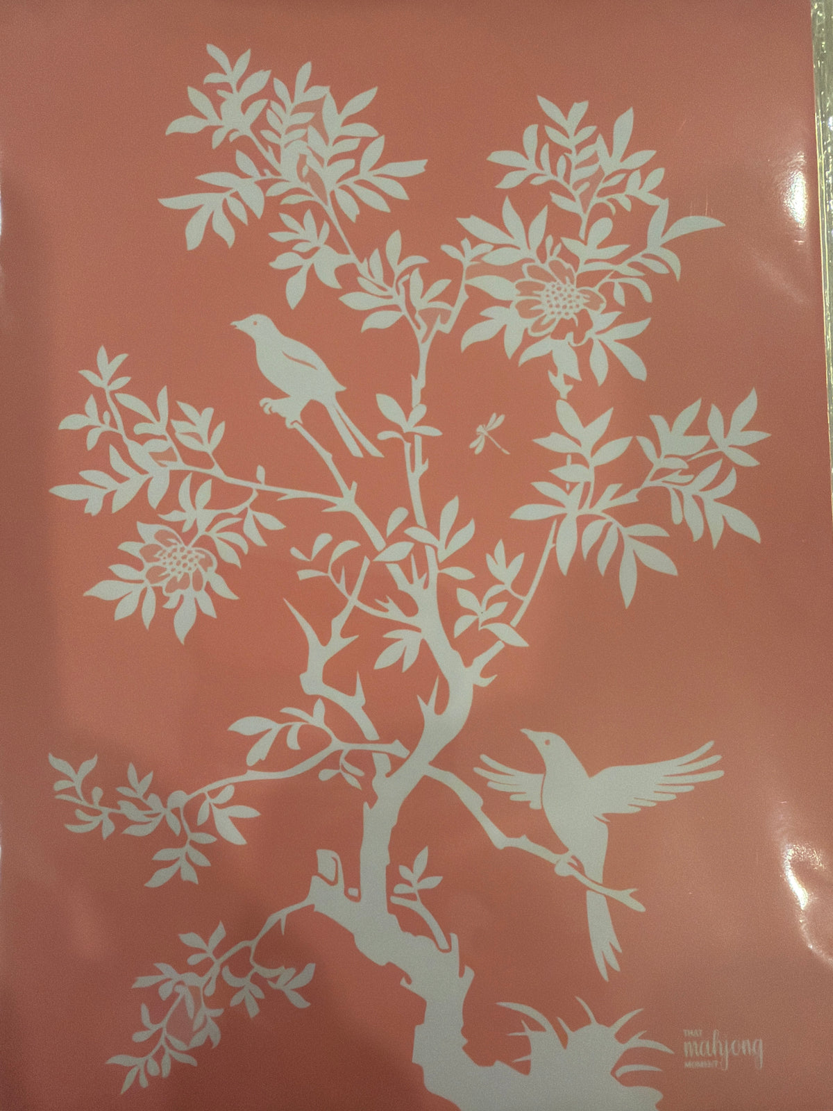 Tile Shufflers Chinoiserie coral