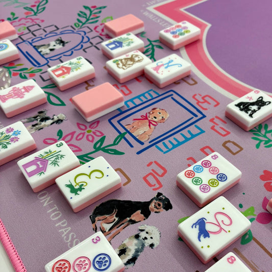 Best In Show Mahjong Tiles Pink