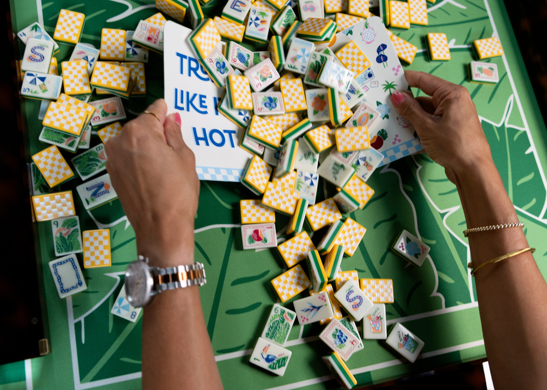 MISS OUT OF OFFICE: MAHJONG TILE SET