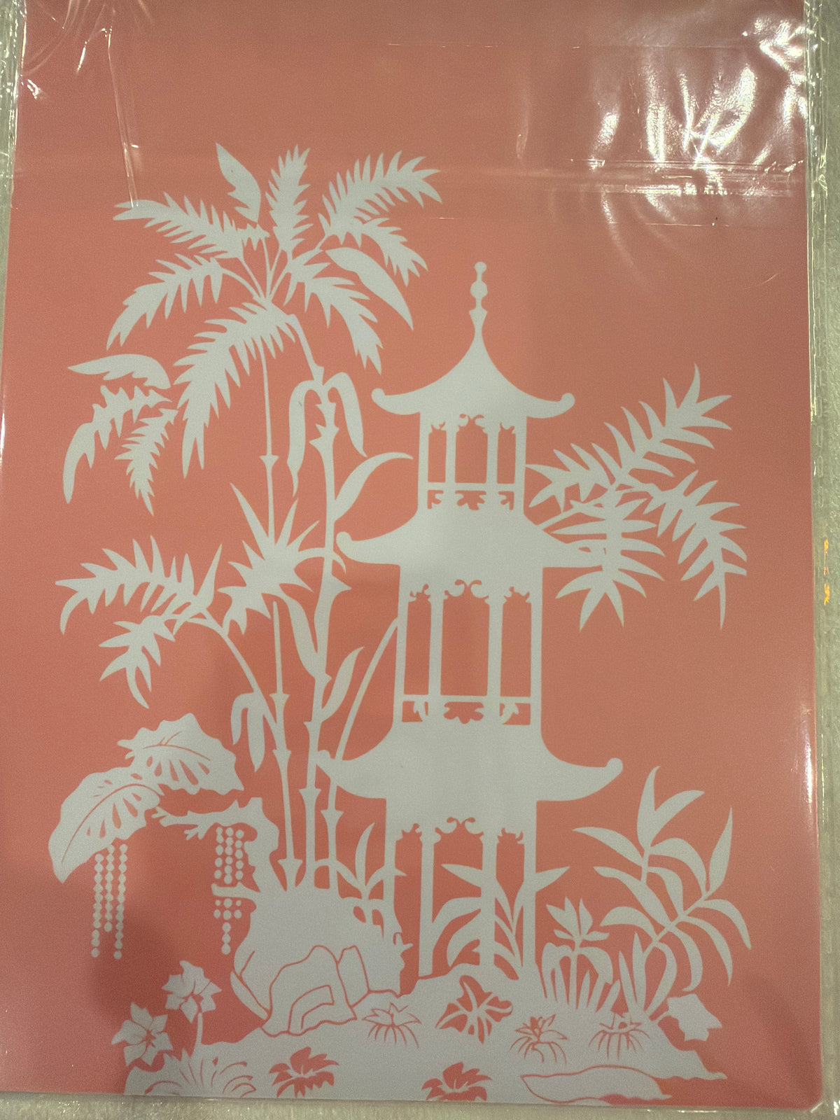 Tile Shufflers Chinoiserie coral