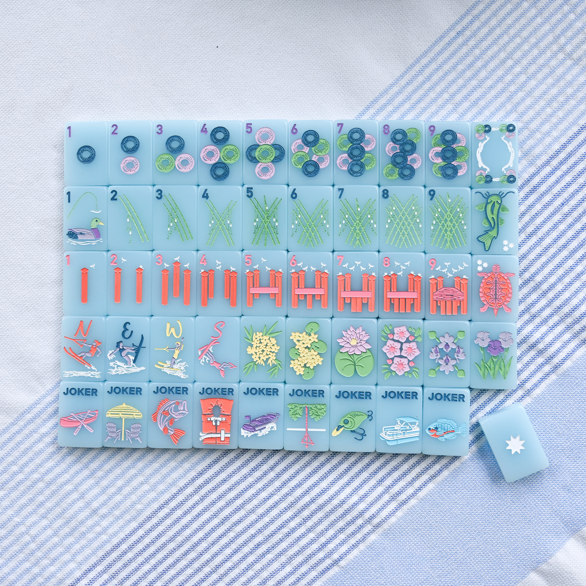 Dockside Tiles- A Southern Lake Inspired Mahjong Set