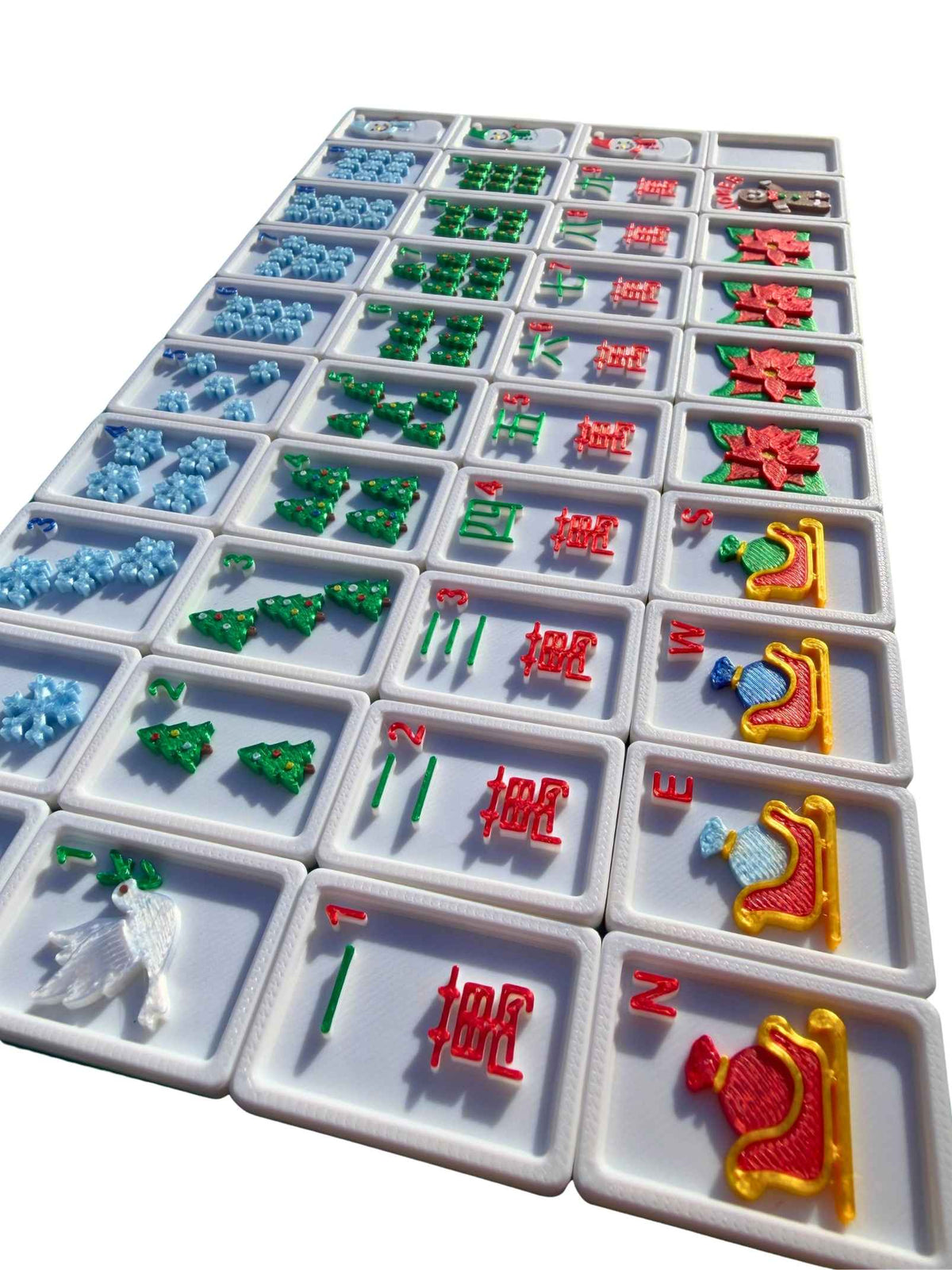 CHRISTMAS MAHJONG TILES
