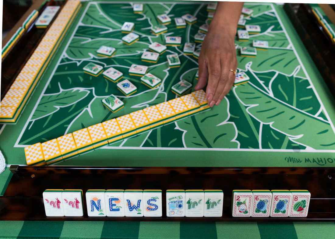 MISS OUT OF OFFICE: MAHJONG TILE SET