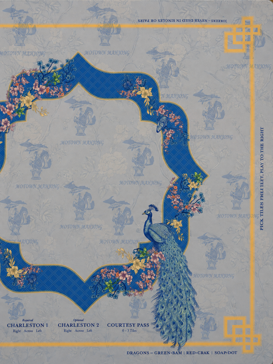Heritage Peacock,Periwinkle Mat￼