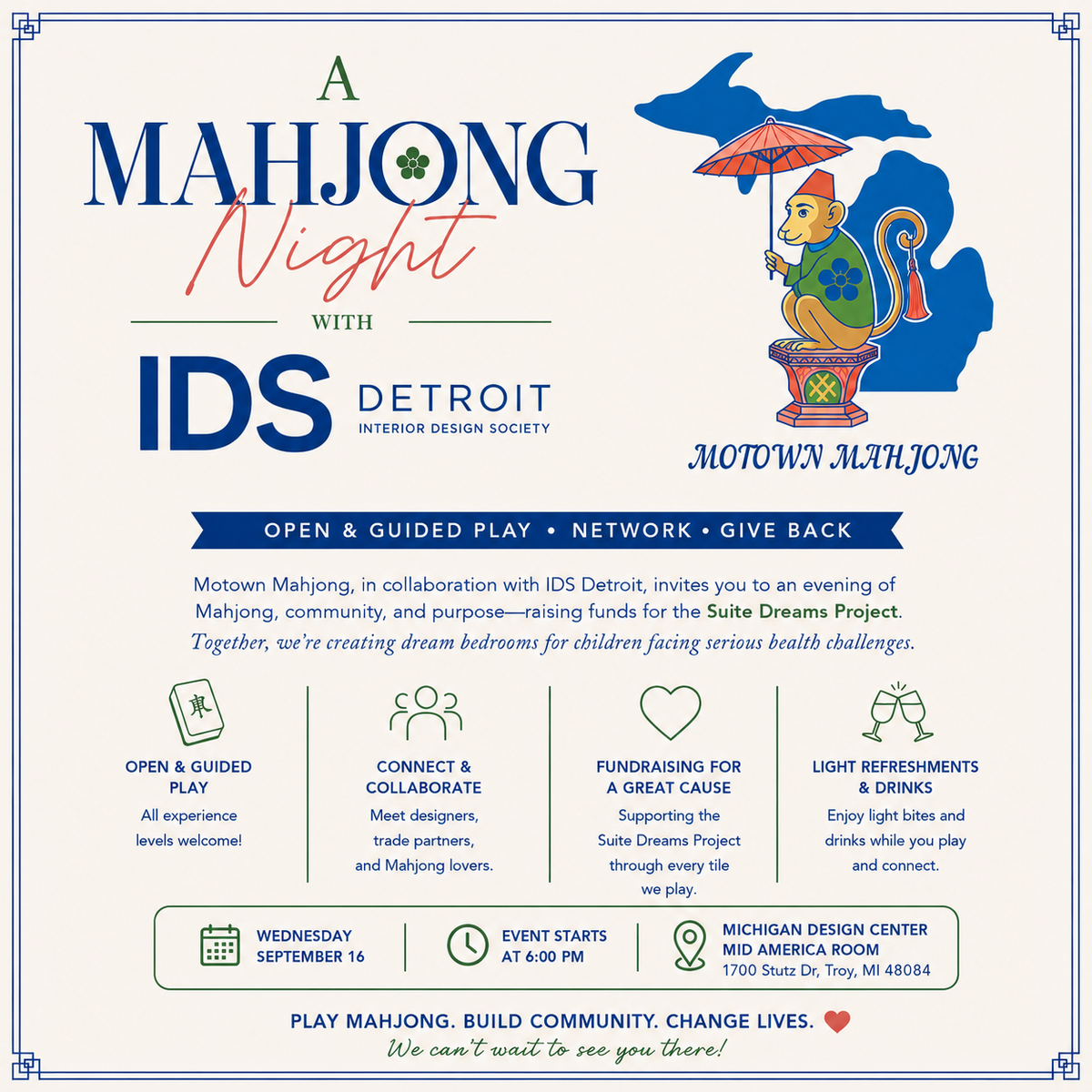 MAHJ & DESIGN FUNDRAISING EVENT excluded from Labor Day Sale
