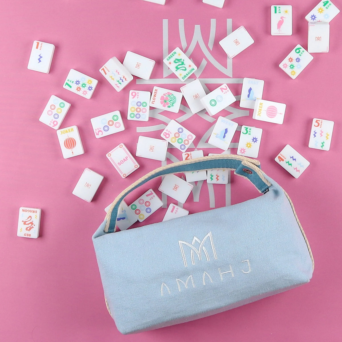 Amahj Line
Original Stamped Mahjong Tile bundle with Mat