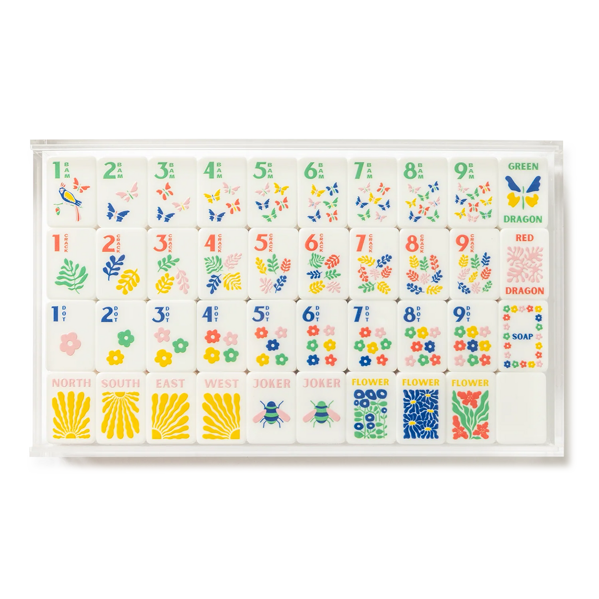 Amahj Line
Garden Stamped Mahjong Tile and Mat Bundle