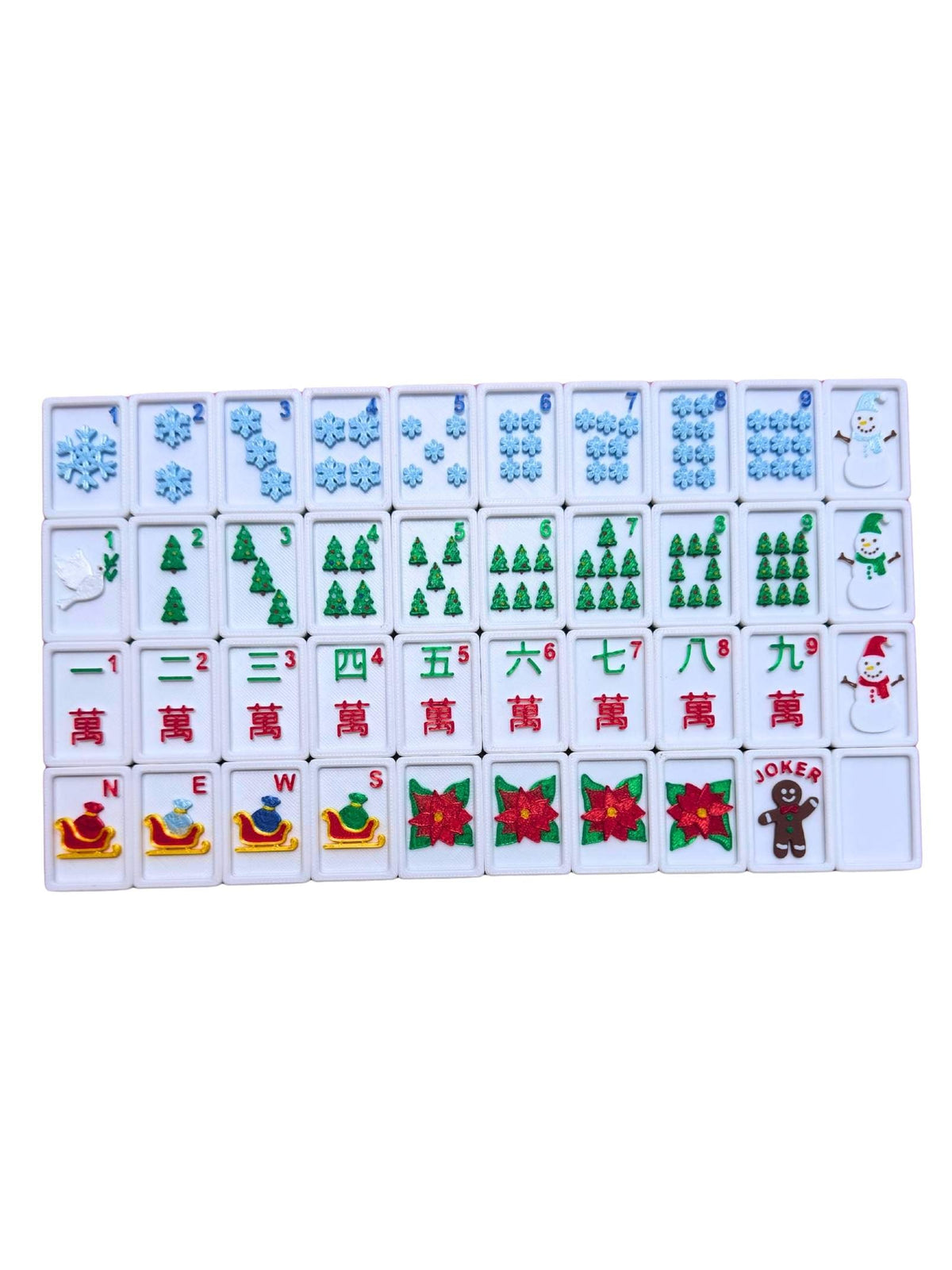 CHRISTMAS MAHJONG TILES