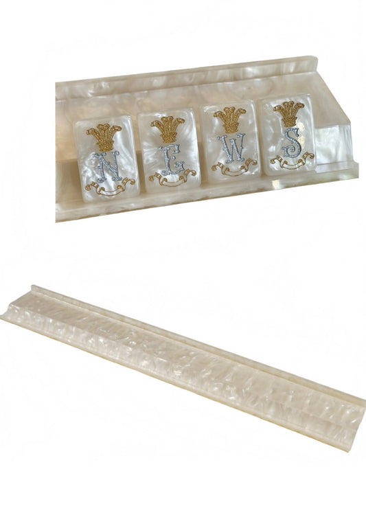 Club Mah Jenn Ivory Mother of Pearl Set 0f 4 Racks