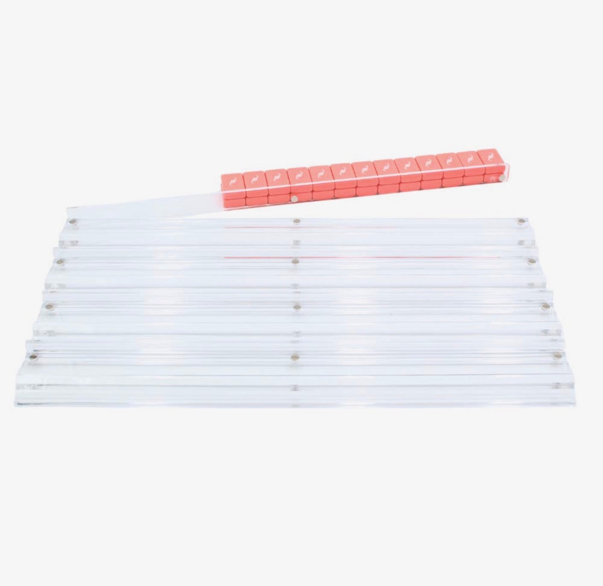 My Fair Mahjang Mahjong Racks | Premium Clear 
Acrylic | 4 Racks + 4
Pushers