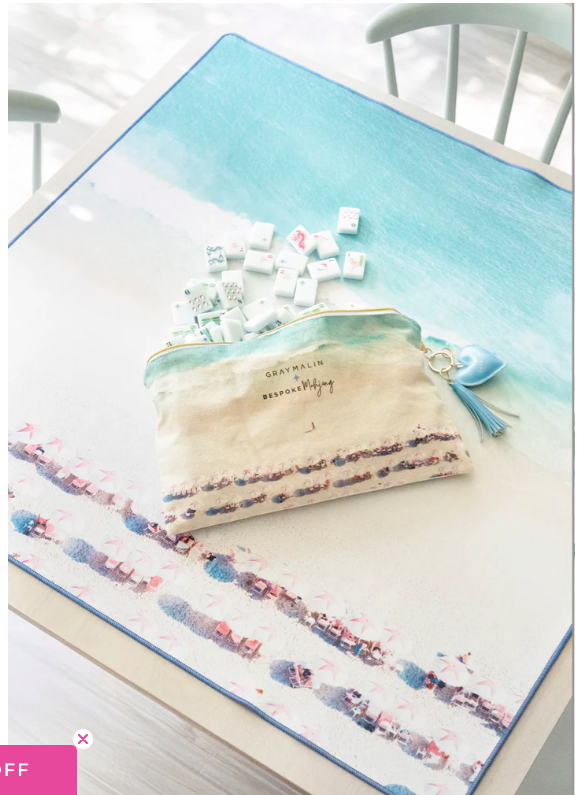 Bespoke X Gray Malin Beach Club Mahjong Tiles